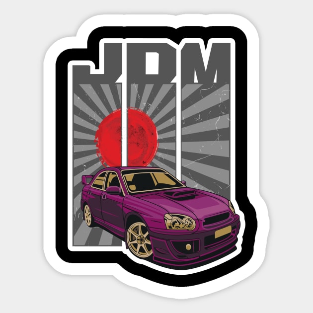 'JDM Drift Road' Cool Japanese Racing Sticker by ourwackyhome